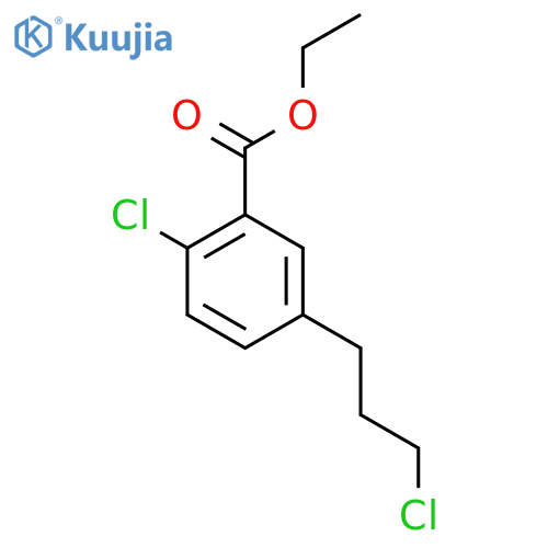 Ethyl 2-chloro-5-(3-chloropropyl)benzoate structure