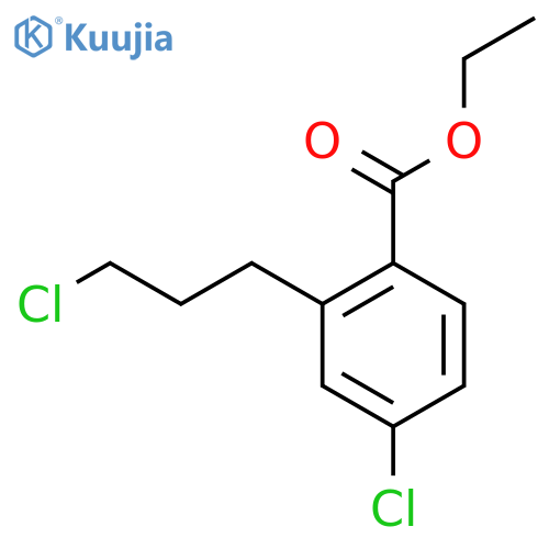 Ethyl 4-chloro-2-(3-chloropropyl)benzoate structure