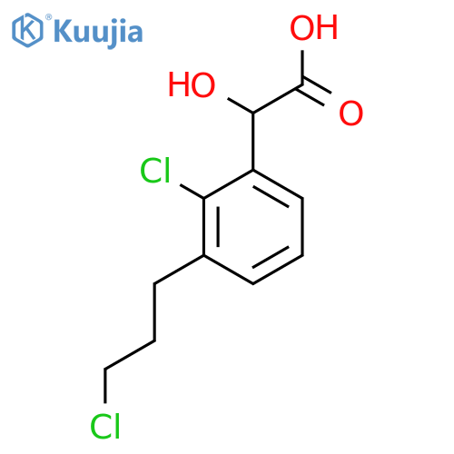 2-Chloro-3-(3-chloropropyl)mandelic acid structure