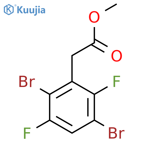Methyl 2,5-dibromo-3,6-difluorophenylacetate structure