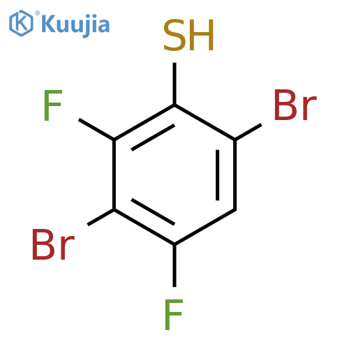 3,6-Dibromo-2,4-difluorothiophenol structure