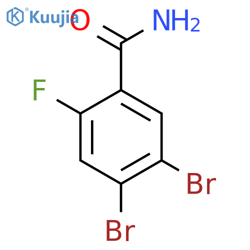 4,5-Dibromo-2-fluorobenzamide structure