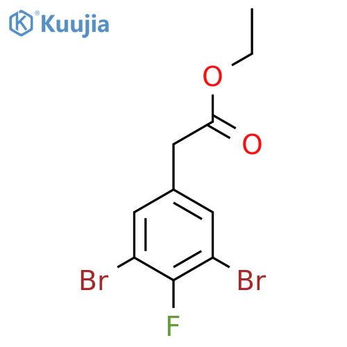 Ethyl 3,5-dibromo-4-fluorophenylacetate structure