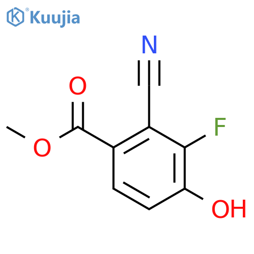 Methyl 2-cyano-3-fluoro-4-hydroxybenzoate structure