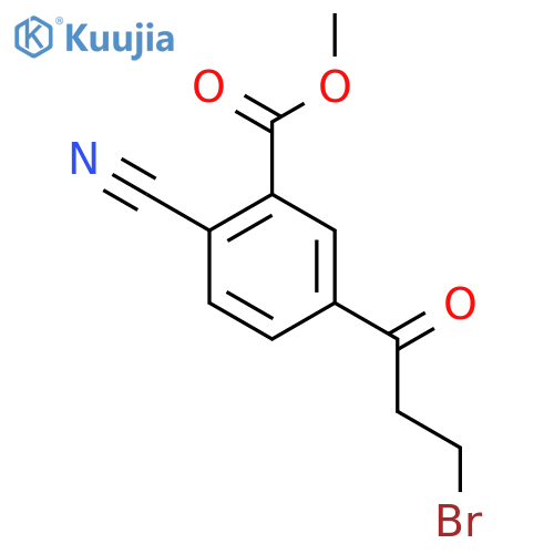 Methyl 5-(3-bromopropanoyl)-2-cyanobenzoate structure