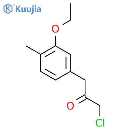 1-Chloro-3-(3-ethoxy-4-methylphenyl)propan-2-one structure