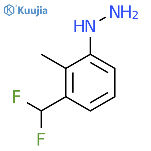 3-(Difluoromethyl)-2-methylphenylhydrazine structure