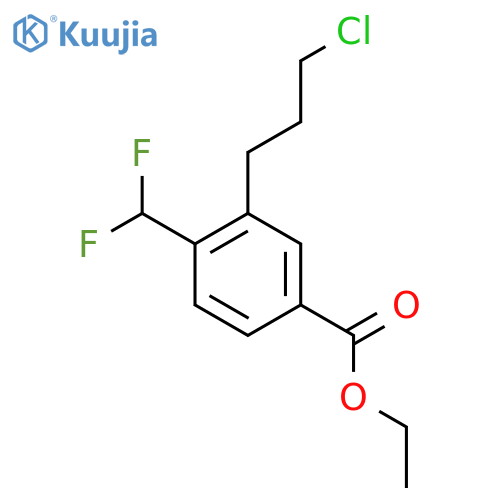 Ethyl 3-(3-chloropropyl)-4-(difluoromethyl)benzoate structure