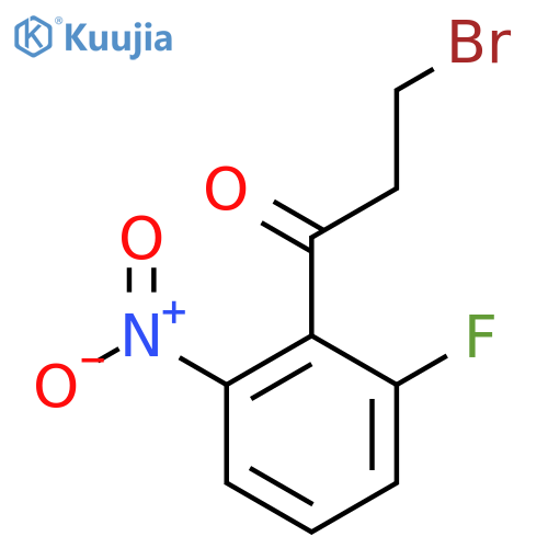 3-Bromo-1-(2-fluoro-6-nitrophenyl)propan-1-one structure