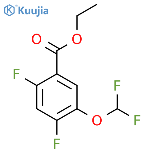 Ethyl 2,4-difluoro-5-(difluoromethoxy)benzoate structure