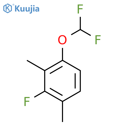 1-Difluoromethoxy-2,4-dimethyl-3-fluorobenzene structure