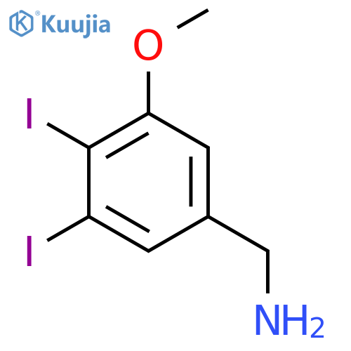 3,4-Diiodo-5-methoxybenzylamine structure