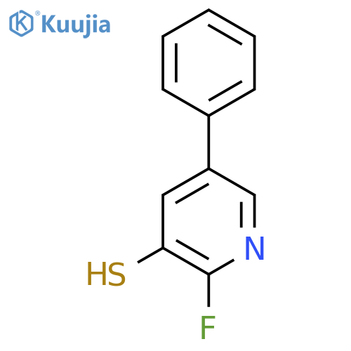 2-Fluoro-3-mercapto-5-phenylpyridine structure