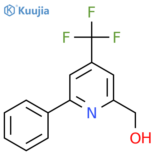 2-Phenyl-4-(trifluoromethyl)pyridine-6-methanol structure