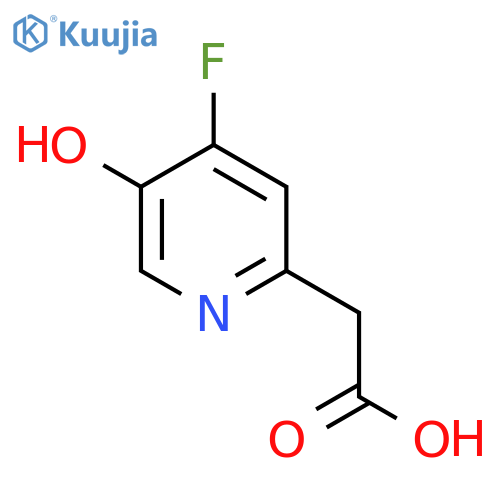 4-Fluoro-5-hydroxypyridine-2-acetic acid structure