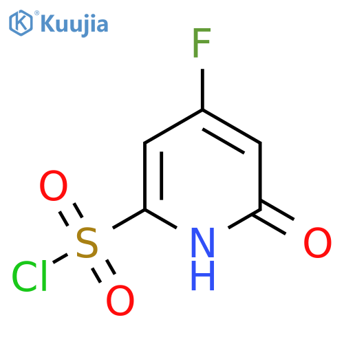 4-Fluoro-2-hydroxypyridine-6-sulfonyl chloride structure