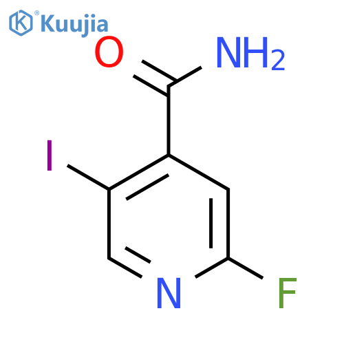 2-Fluoro-5-iodoisonicotinamide structure