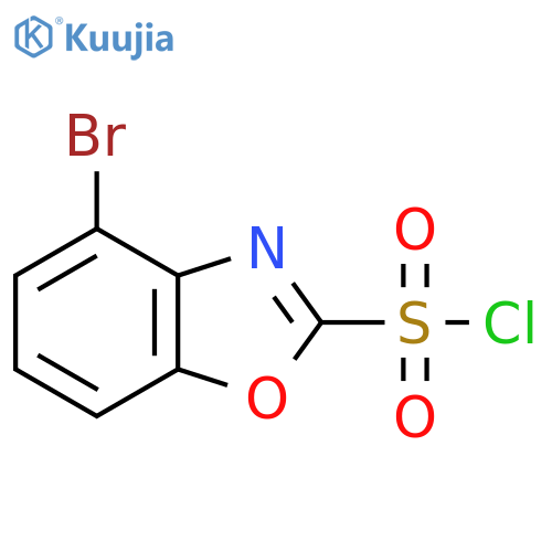 4-Bromobenzo[d]oxazole-2-sulfonyl chloride structure