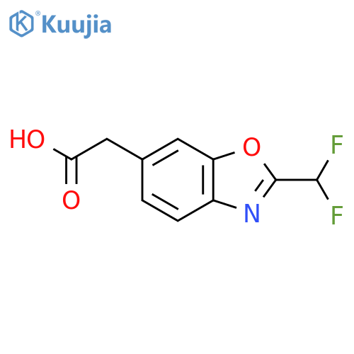 2-(Difluoromethyl)benzo[d]oxazole-6-acetic acid structure