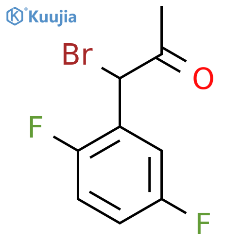 1-Bromo-1-(2,5-difluorophenyl)propan-2-one structure