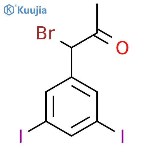 1-Bromo-1-(3,5-diiodophenyl)propan-2-one structure
