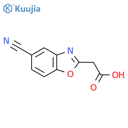 5-Cyanobenzo[d]oxazole-2-acetic acid structure