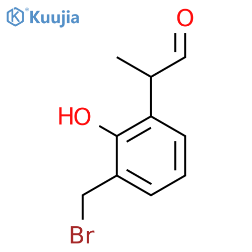 3-(Bromomethyl)-2-hydroxyphenylpropanal structure