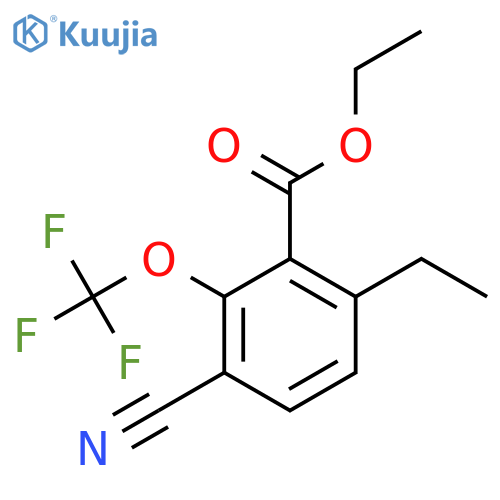 Ethyl 3-cyano-6-ethyl-2-(trifluoromethoxy)benzoate structure