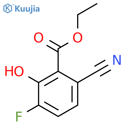 Ethyl 6-cyano-3-fluoro-2-hydroxybenzoate structure
