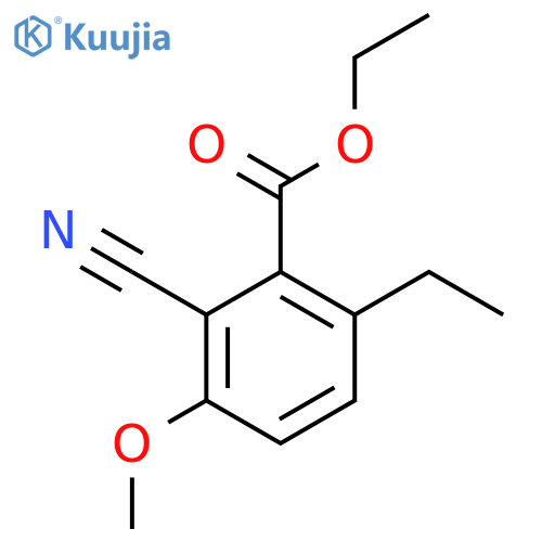 Ethyl 2-cyano-6-ethyl-3-methoxybenzoate structure