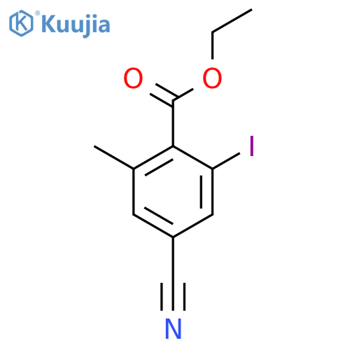 Ethyl 4-cyano-2-iodo-6-methylbenzoate structure