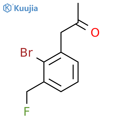 1-(2-Bromo-3-(fluoromethyl)phenyl)propan-2-one structure