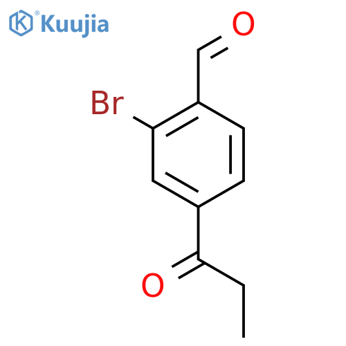 2-Bromo-4-propionylbenzaldehyde structure