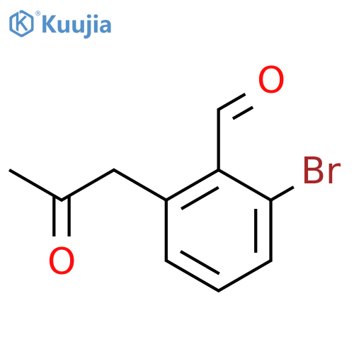 2-Bromo-6-(2-oxopropyl)benzaldehyde structure