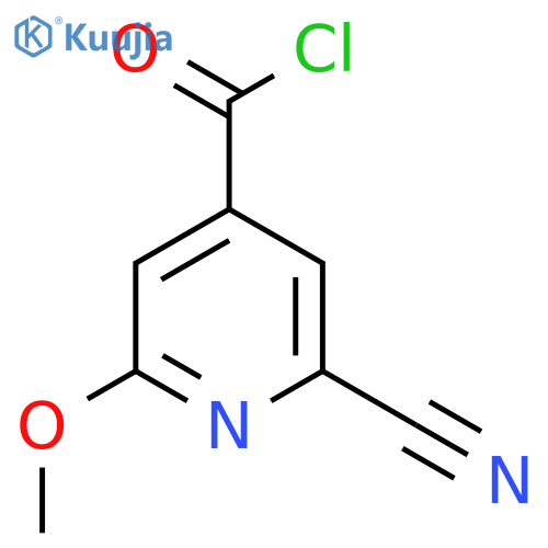 2-Cyano-6-methoxyisonicotinoyl chloride structure
