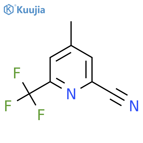4-Methyl-6-(trifluoromethyl)picolinonitrile structure