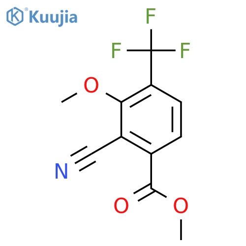 Methyl 2-cyano-3-methoxy-4-(trifluoromethyl)benzoate structure