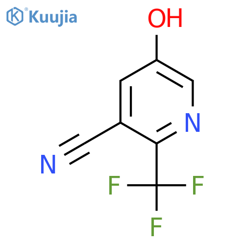 5-Hydroxy-2-(trifluoromethyl)nicotinonitrile structure