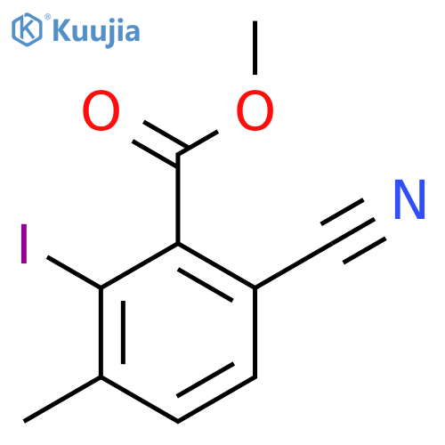 Methyl 6-cyano-2-iodo-3-methylbenzoate structure