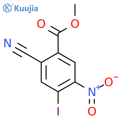 Methyl 2-cyano-4-iodo-5-nitrobenzoate structure