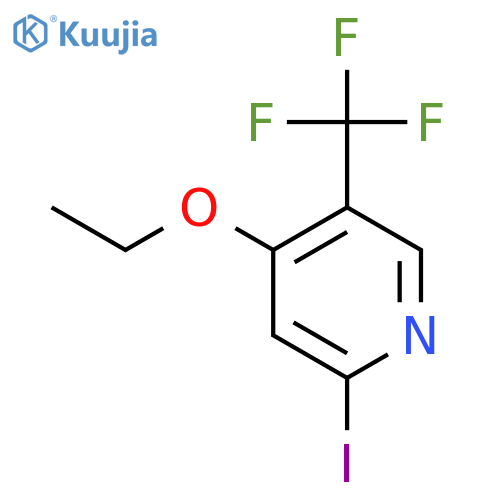 4-Ethoxy-2-iodo-5-(trifluoromethyl)pyridine structure