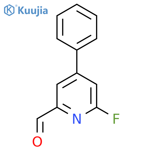 6-Fluoro-4-phenylpicolinaldehyde structure