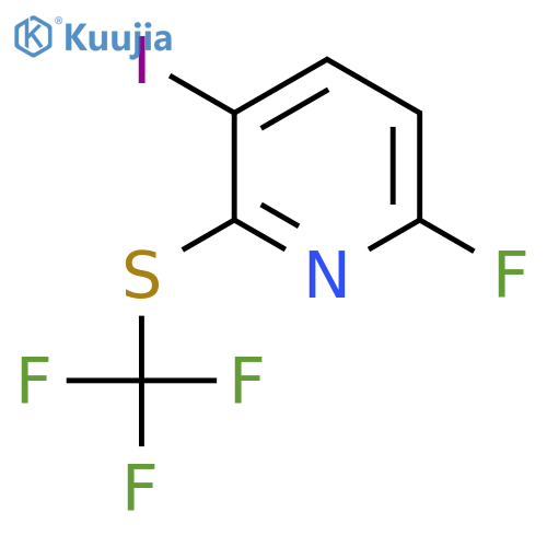 6-Fluoro-3-iodo-2-(trifluoromethylthio)pyridine structure
