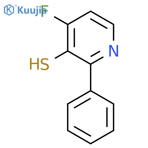 4-Fluoro-3-mercapto-2-phenylpyridine structure