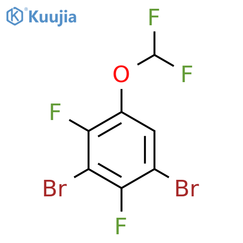 1,3-Dibromo-2,4-difluoro-5-(difluoromethoxy)benzene structure