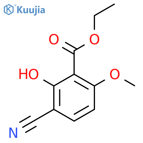 Ethyl 3-cyano-2-hydroxy-6-methoxybenzoate structure