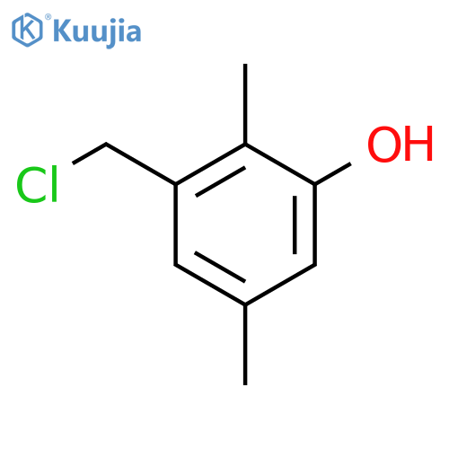 2,5-Dimethyl-3-hydroxybenzyl chloride structure