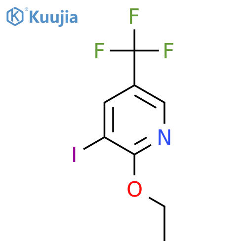 2-Ethoxy-3-iodo-5-(trifluoromethyl)pyridine structure