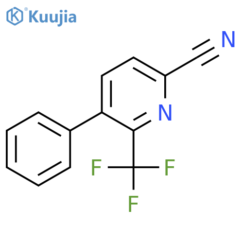 5-Phenyl-6-(trifluoromethyl)picolinonitrile structure