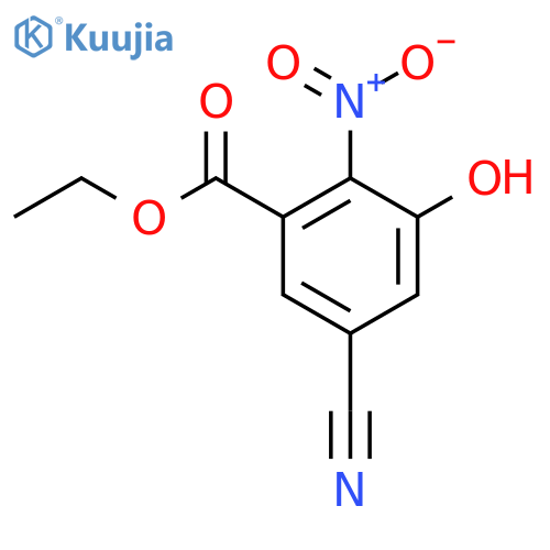 Ethyl 5-cyano-3-hydroxy-2-nitrobenzoate structure